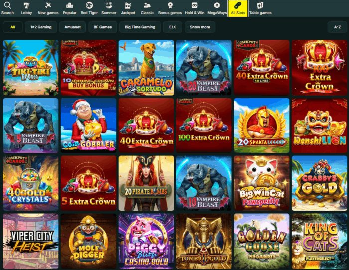 Optibet ir aptuveni 800 spēļu automāti