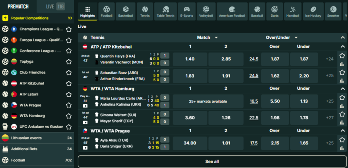 Optibet sports, e-sports, VIRTUĀLAIS SPORTS