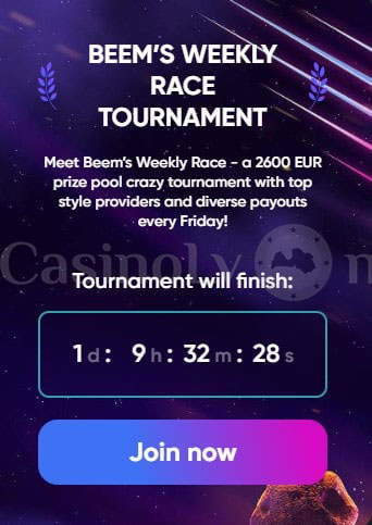 Beem Casino Weekly Race