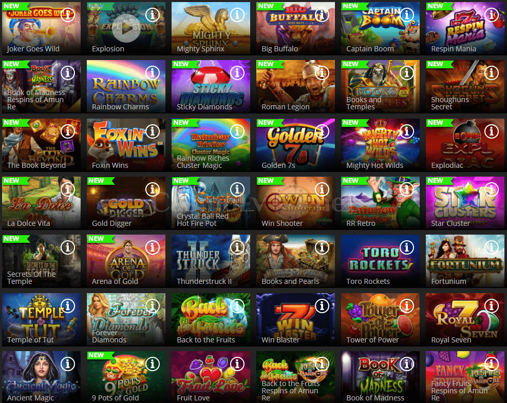 Regent Play tiešsaistes kazino spēļu automāti