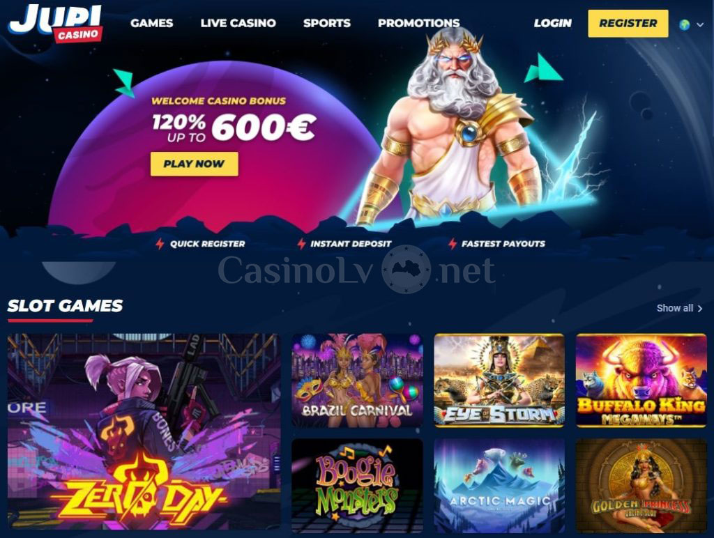 Jupi kazino oficiālā mājaslapa