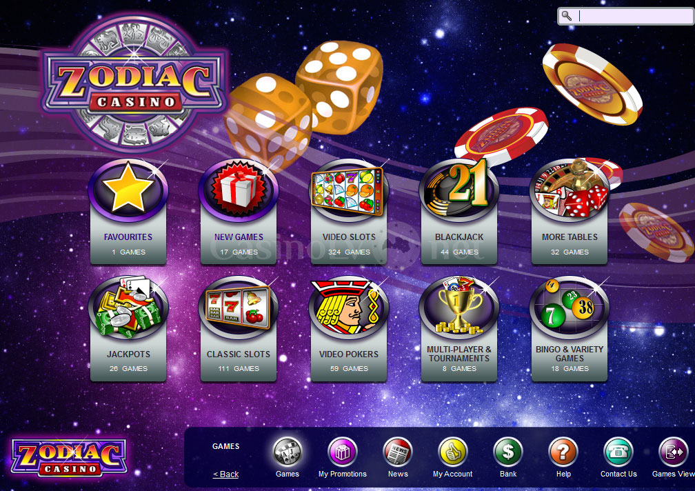 Zodiaka kazino spēļu automāti