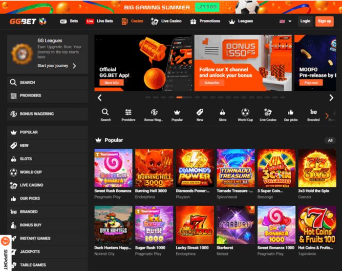 GGBET Casino vietne