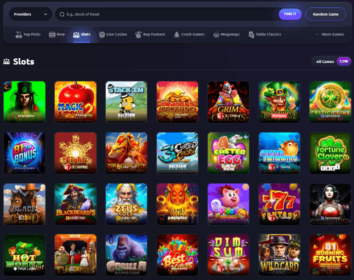 Tiešsaistes spēles, ko piedāvā Vegasy Casino