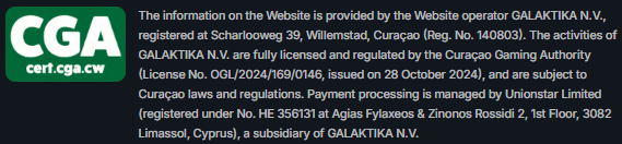 Beef Casino licence